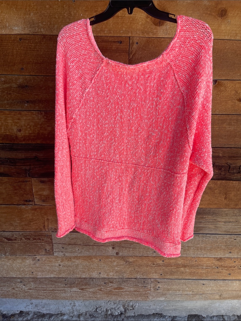 Free People Bright Lights Sweater Neon Flamingo - Picture 7 of 7